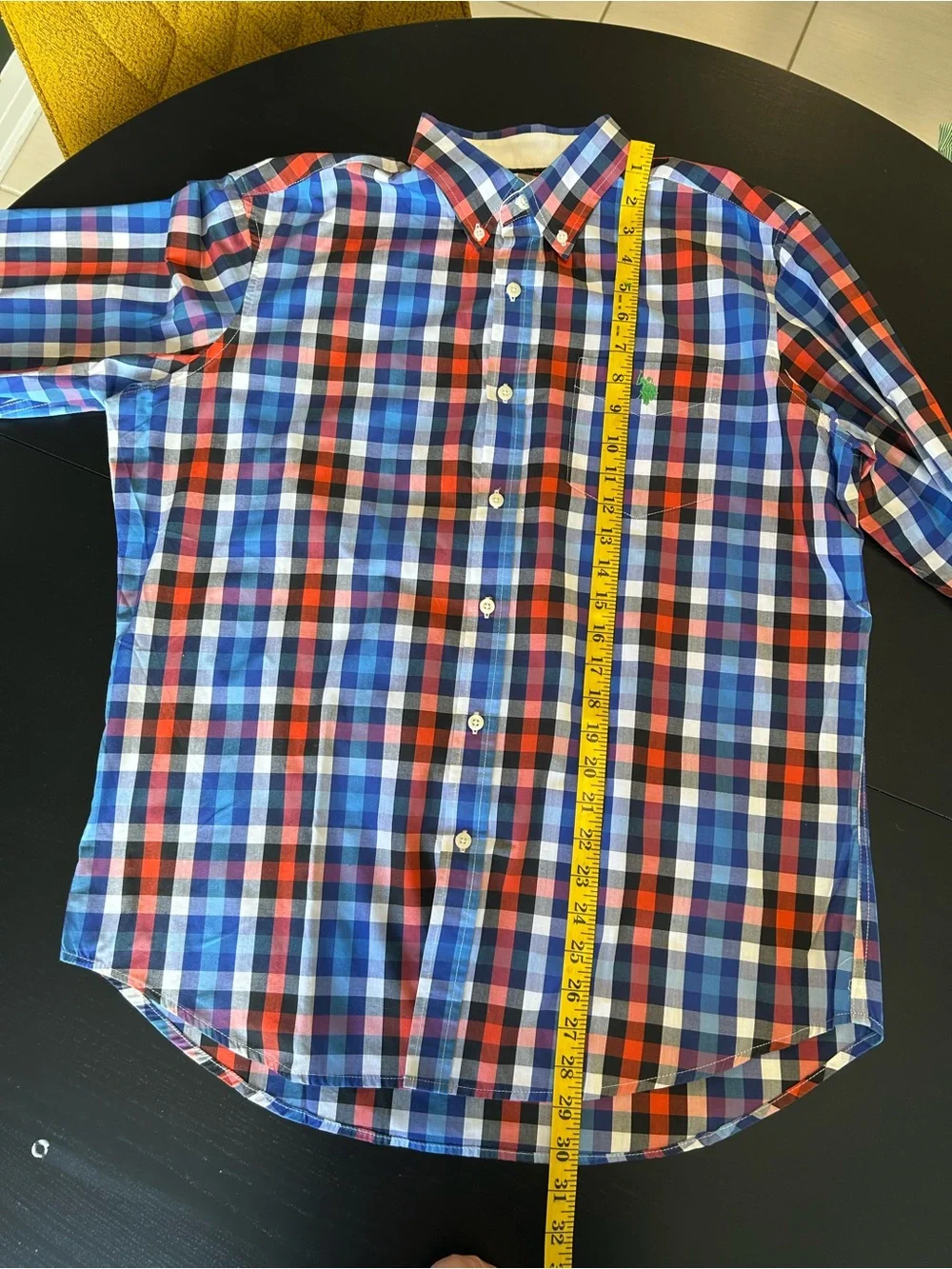 US Polo Assn Plaid Button Down Shirt Preppy Coastal Dadcore Men’s Large - Picture 13 of 14